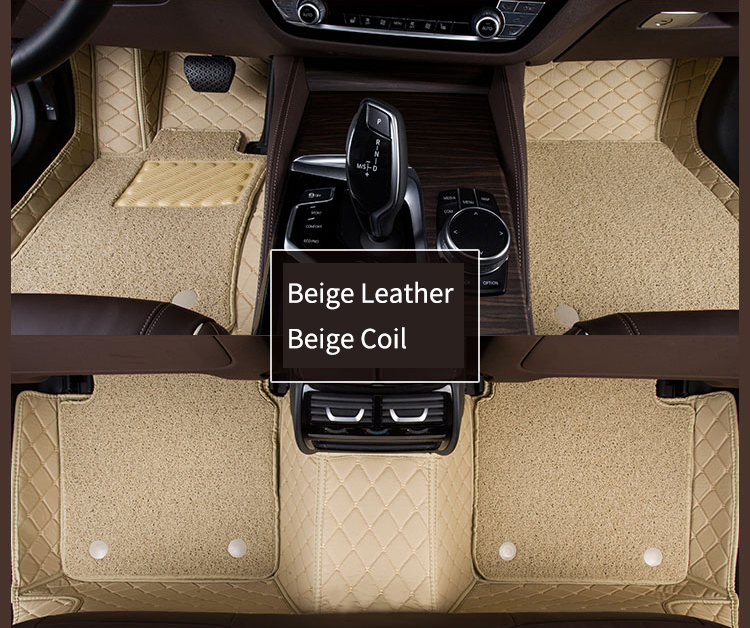 Tata Nexon 7D Diamond Premium Leather Car Mats (24MM) 